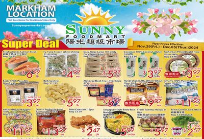 Sunny Foodmart (Markham) Flyer November 29 to December 5