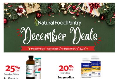 Natural Food Pantry Flyer December 1 to 31