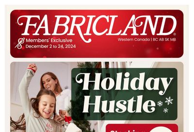 Fabricland (West) Flyer December 2 to 24