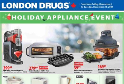 London Drugs Holiday Appliance Event Flyer December 6 to 24