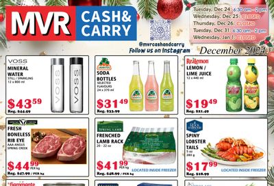 MVR Cash and Carry Flyer December 1 to 31