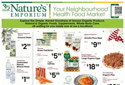 Nature's Emporium Bi-Weekly Flyer December 12 to 31