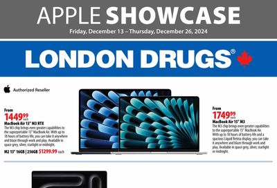 London Drugs Apple Showcase Flyer December 13 to 26