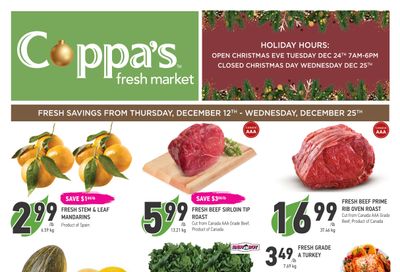 Coppa's Fresh Market Flyer December 12 to 25