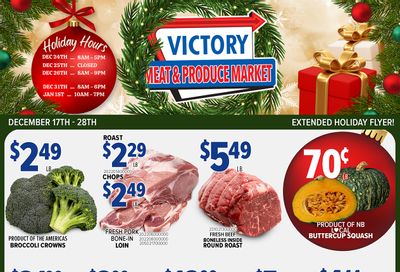 Victory Meat Market Flyer December 17 to 28