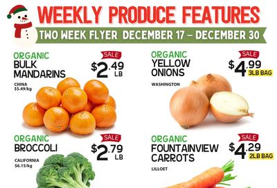 Pomme Natural Market Weekly Produce Flyer December 17 to 30