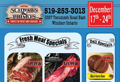 Schwab's & Primo's Flyer December 17 to 24