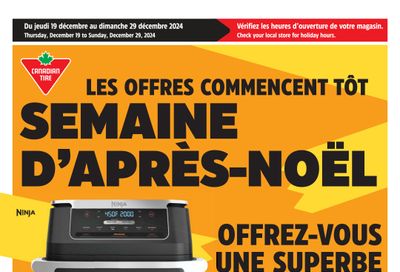 Canadian Tire (QC) Flyer December 19 to 29