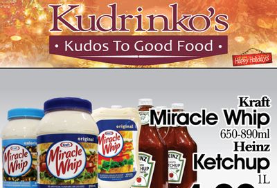 Kudrinko's Flyer December 17 to 31