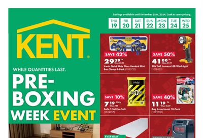 Kent Building Supplies Flyer December 19 to 25