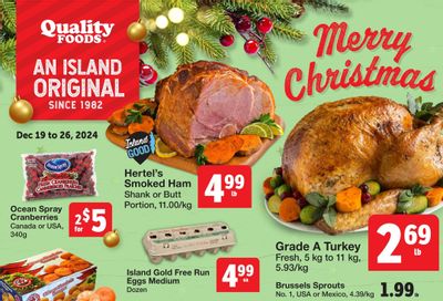 Quality Foods Flyer December 19 to 26