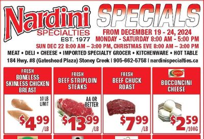 Nardini Specialties Flyer December 19 to 24