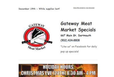 Gateway Meat Market Flyer December 19 to 25