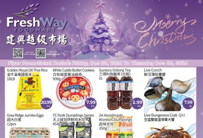 FreshWay Foodmart Flyer December 20 to 26