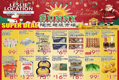 Sunny Supermarket (Leslie) Flyer December 20 to 26