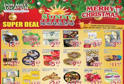 Sunny Foodmart (Don Mills) Flyer December 20 to 26