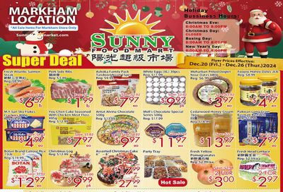 Sunny Foodmart (Markham) Flyer December 20 to 26