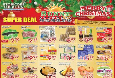 Sunny Foodmart (Etobicoke) Flyer December 20 to 26