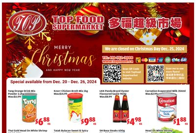 Top Food Supermarket Flyer December 20 to 26