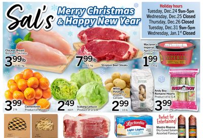 Sal's Grocery Flyer December 20 to January 2