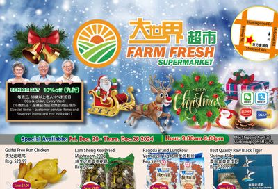 Farm Fresh Supermarket Flyer December 20 to 26