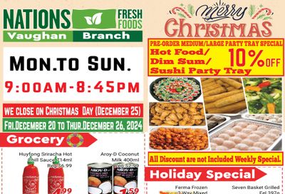 Nations Fresh Foods (Vaughan) Flyer December 20 to 26