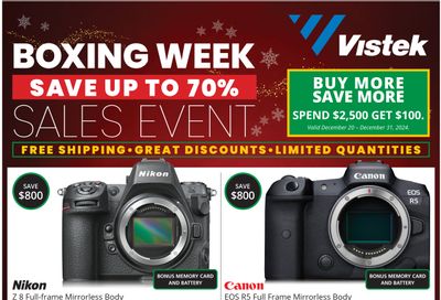 Vistek Flyer December 20 to January 2