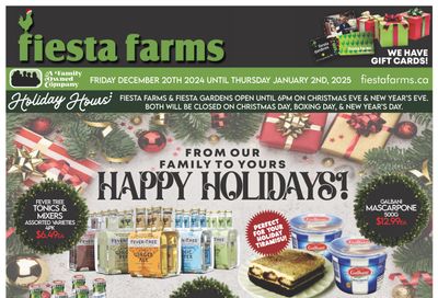 Fiesta Farms Flyer December 20 to January 2