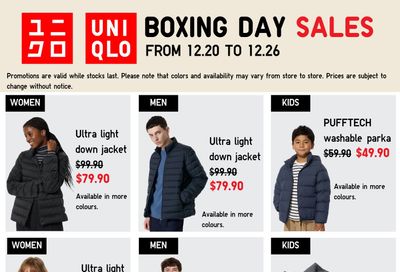 Uniqlo Flyer December 20 to 26