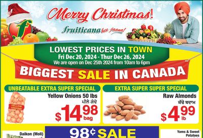 Fruiticana (Calgary) Flyer December 20 to 26