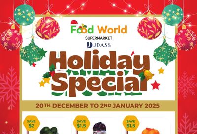 Food World Supermarket Flyer December 20 to January 2