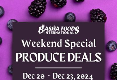 Basha Foods International Weekend Produce Deals Flyer December 20 to 23