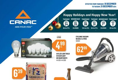 Canac Flyer December 19 to 31