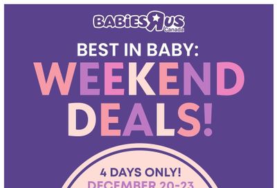 Babies R Us Flyer December 20 to 23