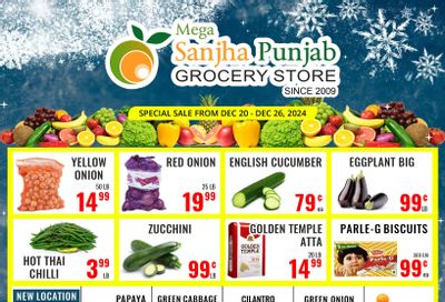 Sanjha Punjab Grocery Store Flyer December 20 to 26