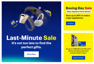 Best Buy Canada: Last Minute Sale + Boxing Day Sale