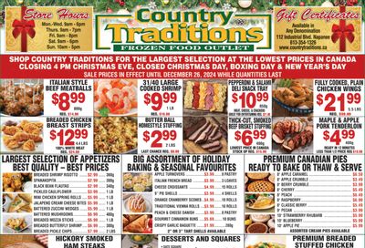 Country Traditions Flyer December 19 to 26