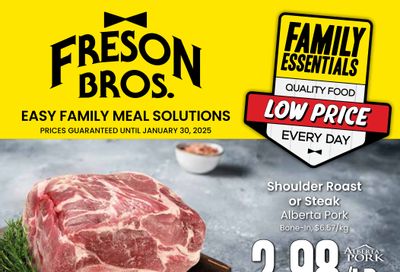 Freson Bros. Family Essentials Flyer December 27 to January 30