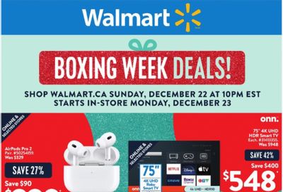 Walmart Canada Boxing Day Sales + Flyers Deals 2024: Save up to 45% on Select Items