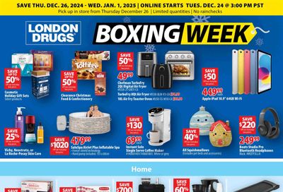 London Drugs Boxing Week Flyer December 26 to January 1