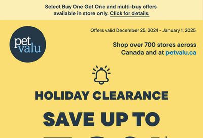 Pet Valu Flyer December 25 to January 1