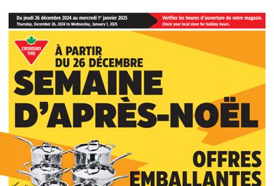 Canadian Tire (QC) Flyer December 26 to January 1