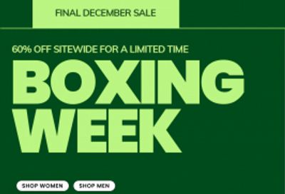 Bench + Outlet Canada Boxing Week Sale Deals 2024: Save 60% Off Everything Sitewide *LIVE*