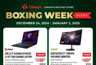 Canex Flyer December 24 to January 2