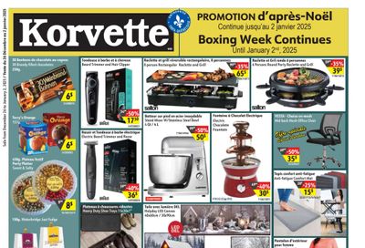 Korvette Flyer December 26 to January 2