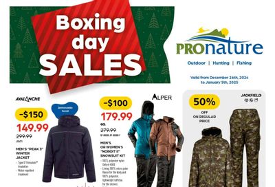 Pronature Flyer December 26 to January 5