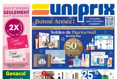 Uniprix Flyer December 26 to January 1