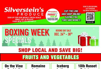 Silverstein's Produce Flyer December 24 to 30