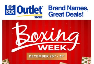 Big Box Outlet Store Flyer December 26 to 31