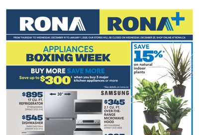 Rona & Rona+ (West) Flyer December 26 to January 1